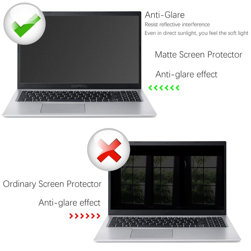 KEANBOLL 3 PCS HP Envy x360 2-in-1 15.6 Anti Glare Screen Protector for 15.6" HP Envy x360 2-In-1 Touchscreen Laptop (Model 15-ed*** Series),Eye Protection & Anti Fingerprint Filter-Matte - Image 4